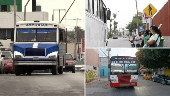 ¿Cómo se comparan Torreón y Monclova respecto al transporte público?