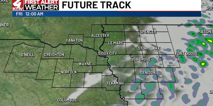 Comfortable temperatures Friday, chance for showers this weekend
