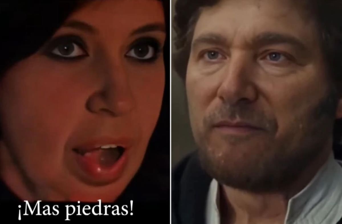 "Más operetas". Milei parodió una película de Star Wars: él como el héroe y Cristina como la villana