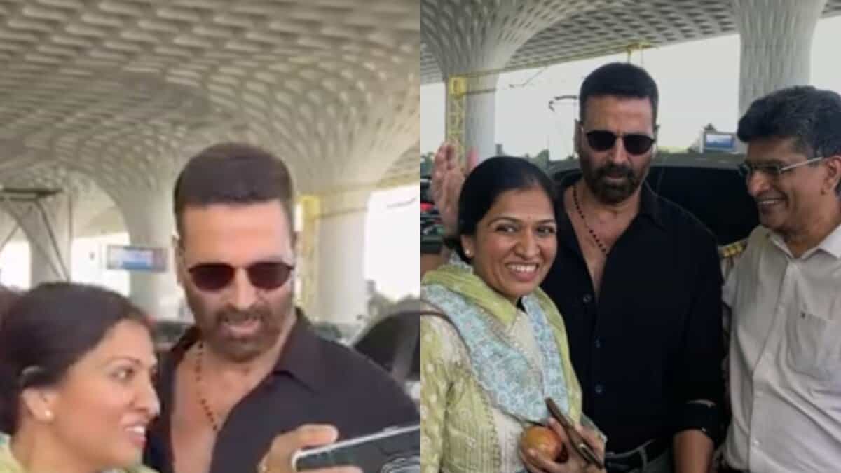Akshay Kumar’s ‘Haath niche’ moment at airport goes viral online