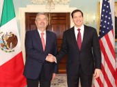 Marco Rubio y Juan Ramón de la Fuente se reúnen en Washington para revisar temas de seguridad en México