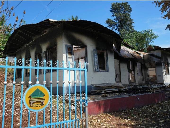 Myanmar town in shambles as both sides in civil war vie for control