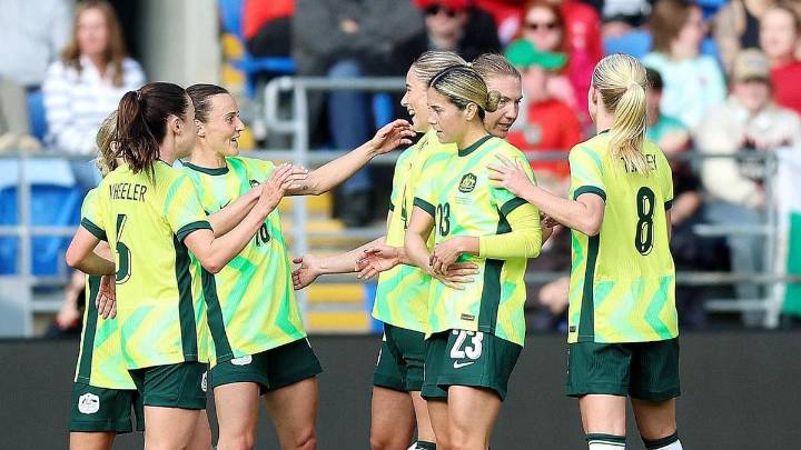 Sam Kerr makes it through 65 minutes on international return as Matildas beat Wales 2