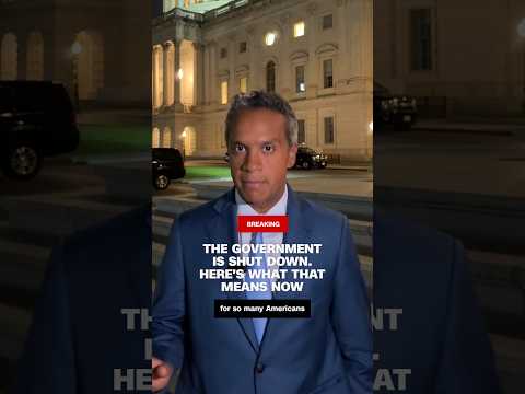 The government is shut down. Here's what that means now