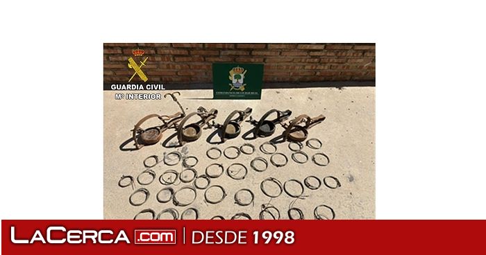 El Seprona interviene varios medios prohibidos para la captura de especies silvestres en la provincia de Ciudad Real