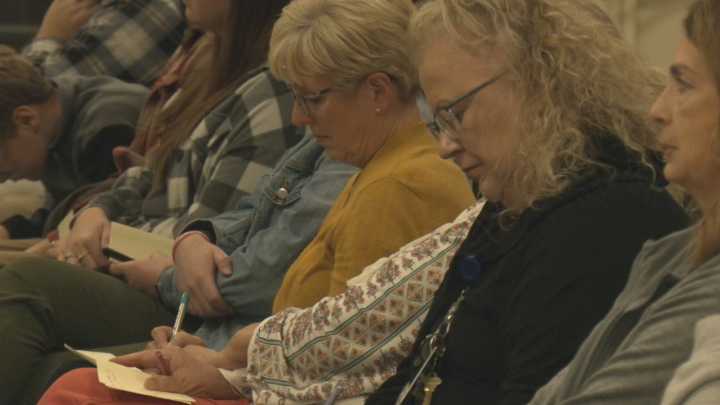 Parents and teachers ask question about northside elementary school project