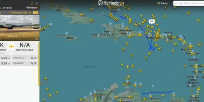 Bombarderos de EE. UU. B-1B sobrevolaron costa de Venezuela, según rastreador de vuelo