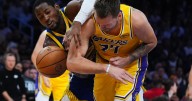 Luka Doncic scores 43 but Lakers fall to Warriors in season opener