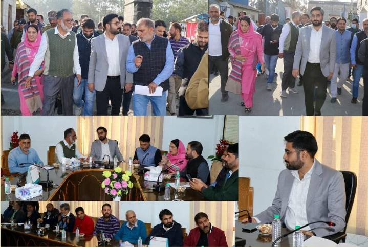 DC Srinagar inspects progress of Noor Jehan Bridge at Qamarwari