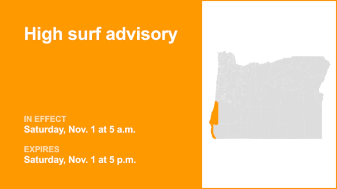 High surf advisory in place for South Central Oregon Coast and Curry County Coast for Saturday