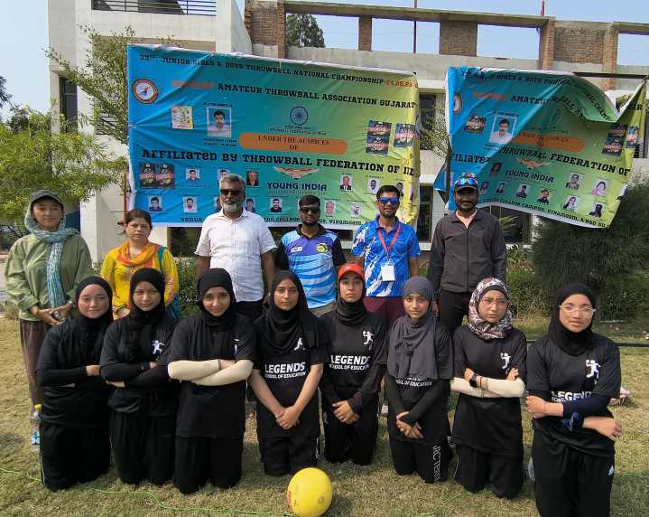 J&K Throwball Junior Girls make mark at National Championship in Gujarat