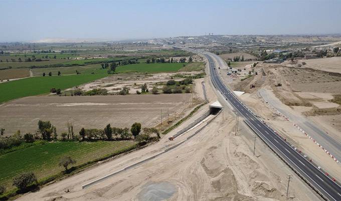 Ositrán supervisa obras en la Panamericana Sur: intercambio vial Bujama registra avance del 90 %