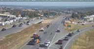 Semi hauling gravel on eastbound I-70 goes over the bridge on US 6; extended closure expected, CSP says