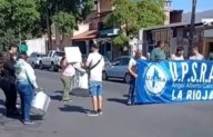 Nuevo corte de los empleados de seguridad de Aguas Riojanas en avenida San Francisco: "No cumplieron con lo que dijeron"