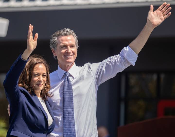 Friends or enemies? Newsom and Harris could face off for president in 2028