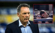 El llanto del hijo de Miguel Ángel Russo en su velatorio en La Bombonera