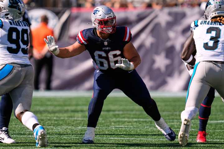 Will Campbell: Patriots rookie tackle showing steady improvement
