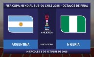 Dónde ver| Octavos del Mundial Sub 20: Argentina enfrenta a Nigeria en un clásico de potencias...