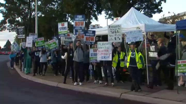 Huelga de trabajadores de Kaiser Penmanente en el Bay Area