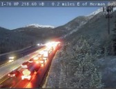 Busy Monday on I-70 in the high country, first taste of winter driving