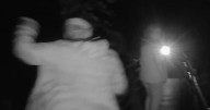 Ghost hunters freak out at creepy laughing and spooky footsteps in old mental asylum