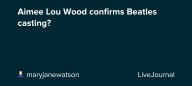 Aimee Lou Wood confirms Beatles casting?: ohnotheydidnt
