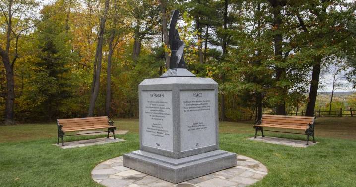 ‘It is meant to uplift, inspire and provide courage’: Peace monument unveiled in Queenston