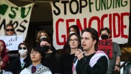 Pro-Palestinian group rallies at Michigan State to support student protester