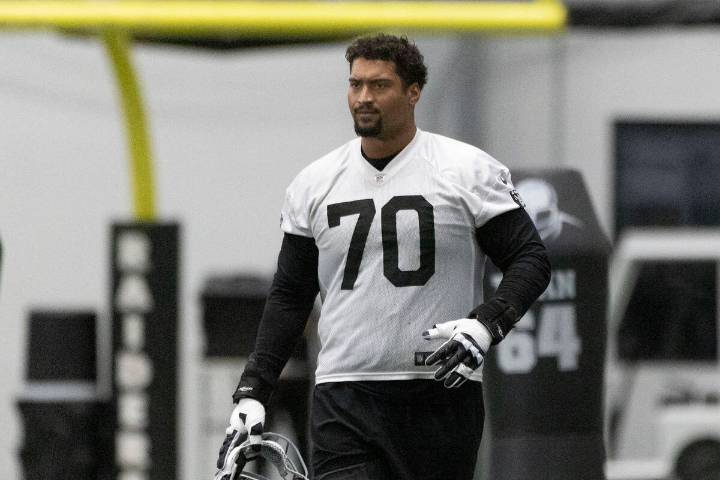 Raiders’ Stone Forsythe steps in for Kolton Miller under Pete Carroll