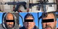 Detienen a 7 hombres con armas largas que viajaban en un vehículo con placas de EEUU en Baja California