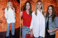 Nicole Kidman coordinates with daughters Sunday Rose and Faith Margaret at Chanel fashion show