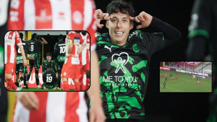 Heriberto Jurado marca su primer gol en Europa, en la victoria del Cercle Brugge