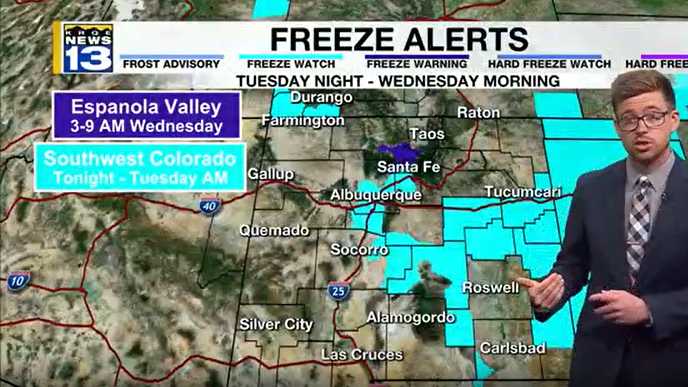 Colder Air to Arrive Midweek in New Mexico