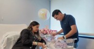 Nace Lía, hija del periodista Alexis Boentes y su esposa Lili Egüe