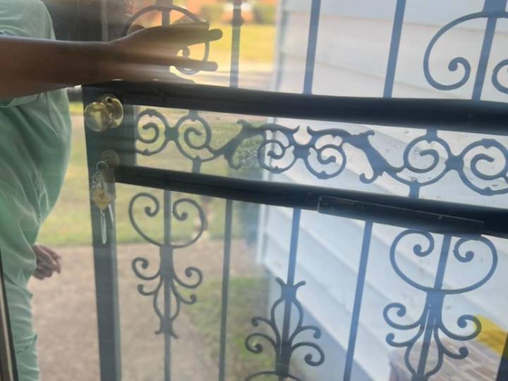 Half-naked woman forced out of her home by task force raid