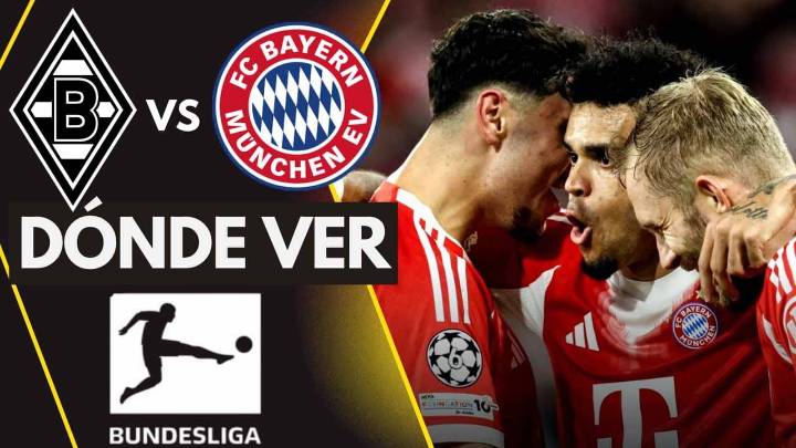 Dónde ver Monchengladbach vs Bayern Múnich: TV y ONLINE del partido con Luis Díaz