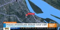 Police investigating stolen golf cart