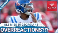 REACTION: Ole Miss Defense NO SHOWS vs GEORGIA ruins LANE KIFFIN gem of performance