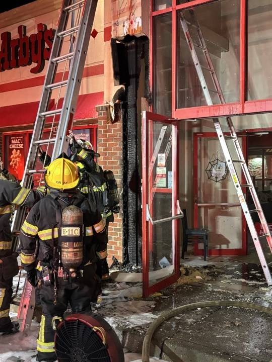 Crews investigate fire at Chesapeake Arby's