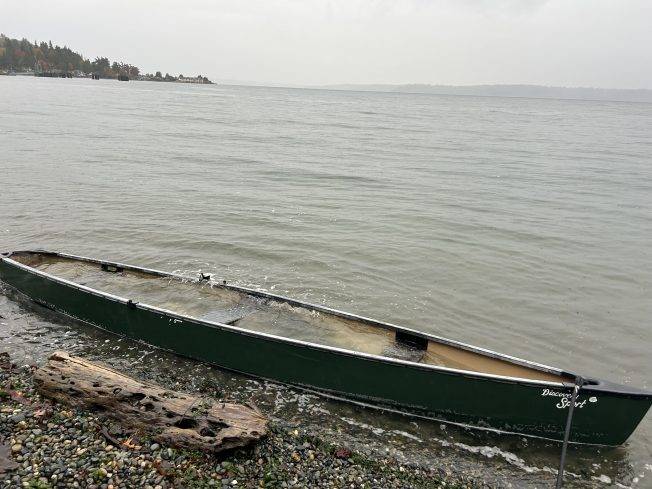 WINDSTORM AFTERMATH: Anyone missing a canoe?