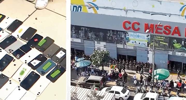 Policía incauta decenas de celulares robados en mega operativo en “Las Malvinas”