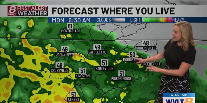 Tracking a soggy start to the week