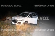 Choque evitado termina en accidente en Libramiento Eliseo Mendoza Berrueto
