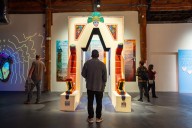 At SOMArts’ Day of the Dead Exhibition, Grief Comes in Fluorescent Colors