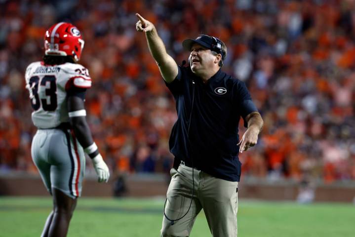 Georgia coach Kirby Smart’s hand clap has Hugh Freeze seeing red after controversial no-call