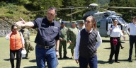 Sheinbaum recorre comunidad afectada por lluvias en Querétaro y asegura que hay suficiente presupuesto