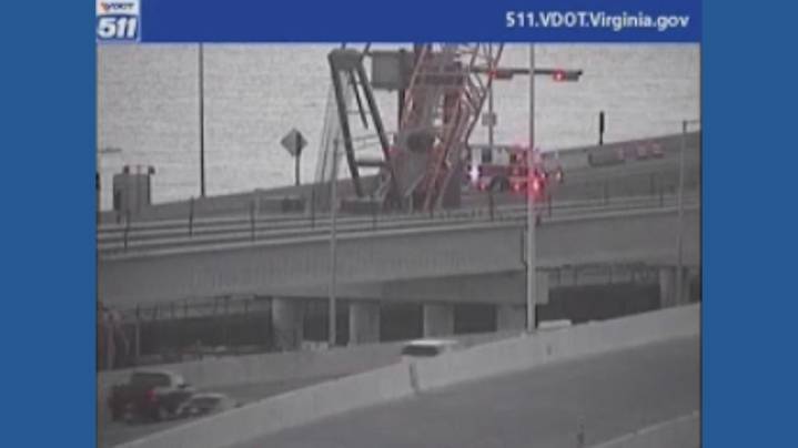 I-64 west lanes reopen at Hampton Roads Bridge