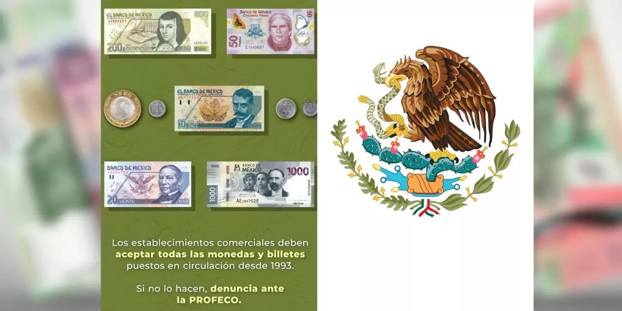 ¿No te aceptan tus monedas o billetes viejitos? Puedes reclamarlo ante Profeco