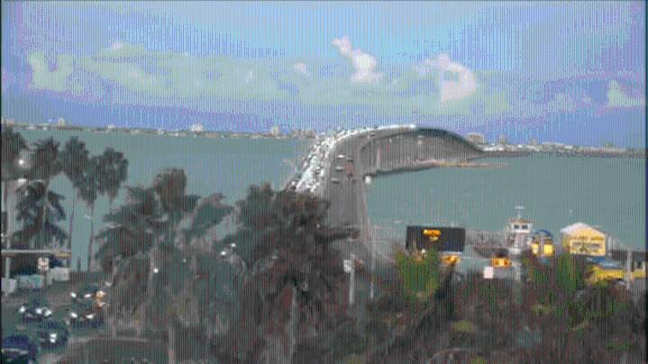 Traffic backed up on causeway following Starship launch