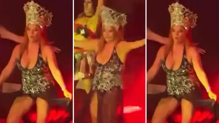 Nancy Pazos protagonizó un baile ultra hot y desató una oleada de críticas: "La tía borracha"